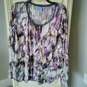 Light Weight Long Sleeve Simply Vera -Vera Wang Top- XL